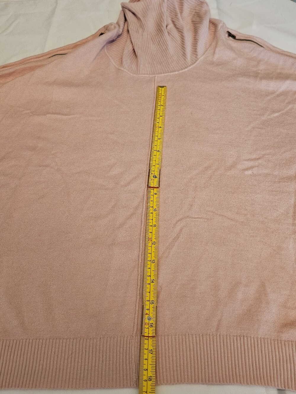 Women's Dusty Pink Cowl Neck Sweater - Picture 6 of 13